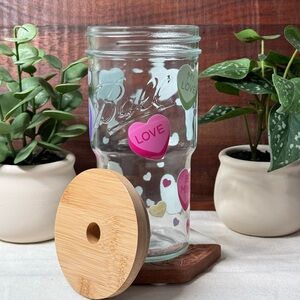 Sweetheart Candy Ball Glass Tumbler - Valentines Day Gift